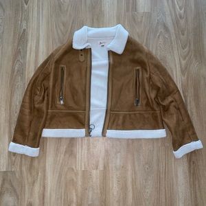 Universal Threads Fuzzy Bomber Jacket
